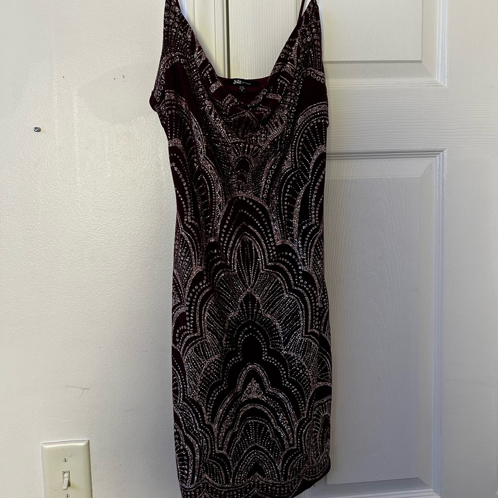 Dark red hoco dress